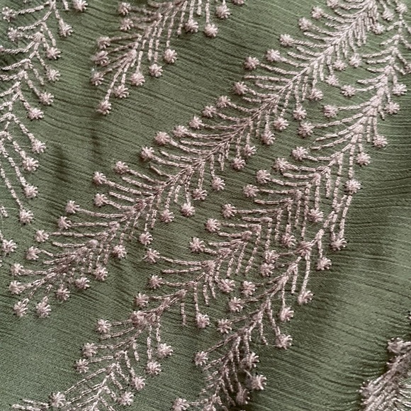 TINY Olive Green Dress (Anthropologie) - Picture 3 of 5